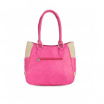 Pink & Beige Shoulder Bag with Wallet