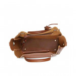 Tan Brown Handheld & Sling Bag With Wallet